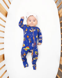 Space Jam Bamboo Convertible Footie