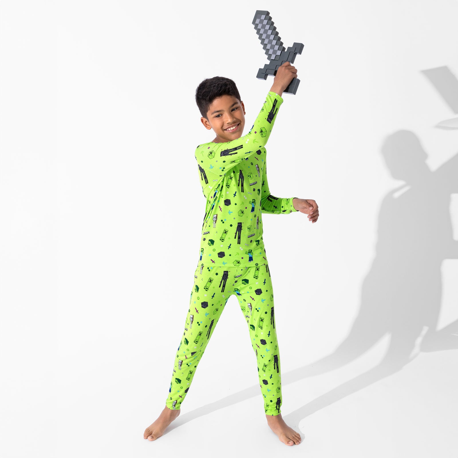 Minecraft Mob Squad Bamboo Kids Pajamas