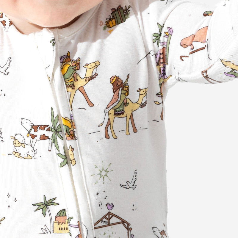 Holy Night Bamboo Convertible Footie