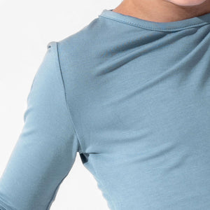 Oasis Teal Bamboo Kids Pajamas