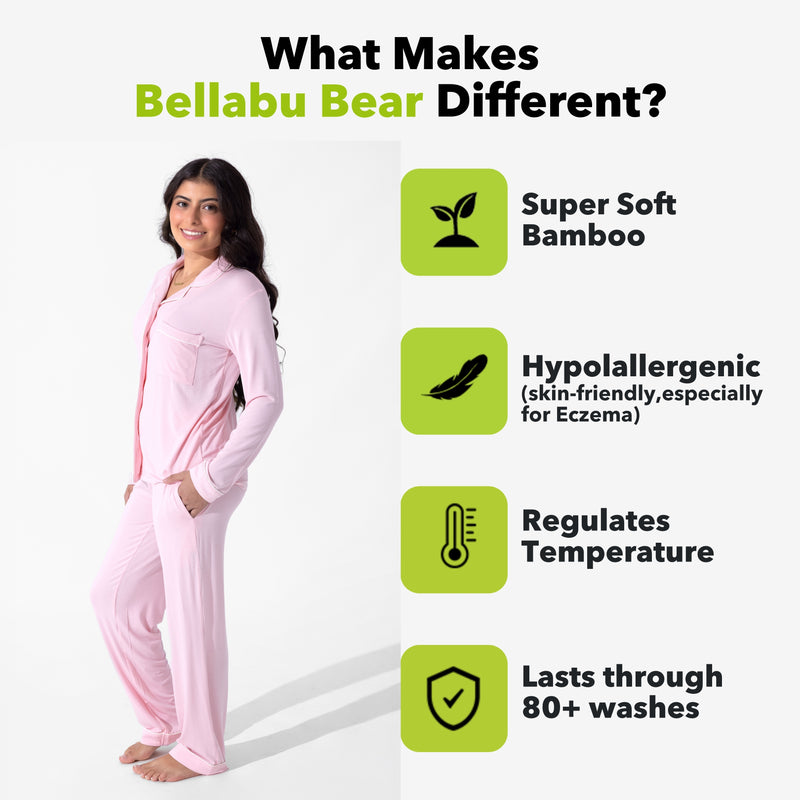 Blush Pink Bamboo Women's Pajama Set