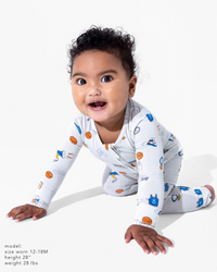 All Star Basketball Bamboo Convertible Footie