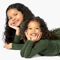 Evergreen Bamboo Girls' Long Sleeve Dress