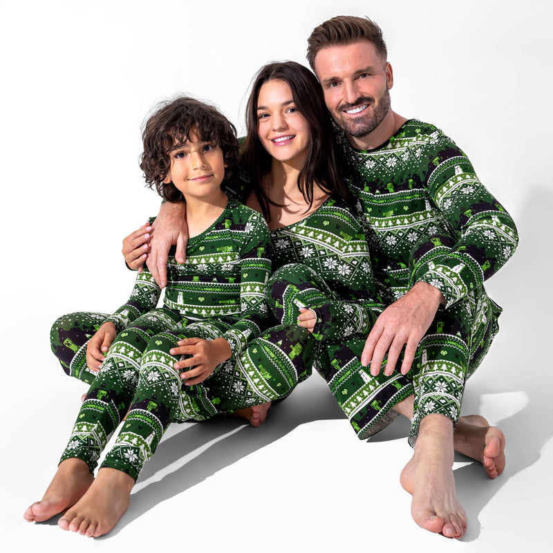 Minecraft: Creeper Holiday Bamboo Women's Pajama Set
