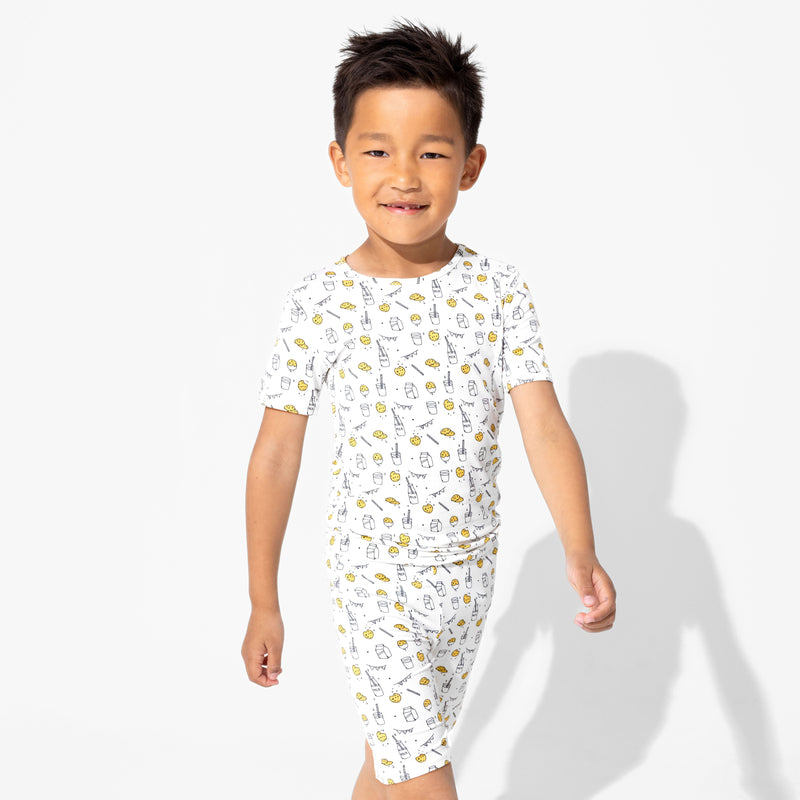 Milk & Cookies Original Bamboo Kids Pajama Short Set