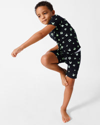 Minecraft: Creeper Halloween Bamboo Kids Pajama Short Set