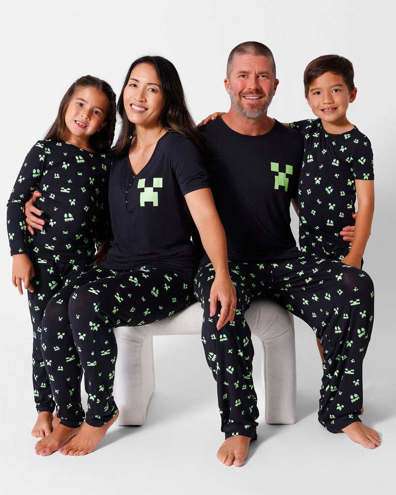 Minecraft: Creeper Halloween Bamboo Men's Pajama Set