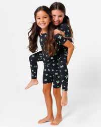 Minecraft: Creeper Halloween Bamboo Kids Pajama Short Set