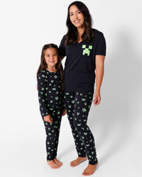 Minecraft: Creeper Halloween Bamboo Kids Pajamas