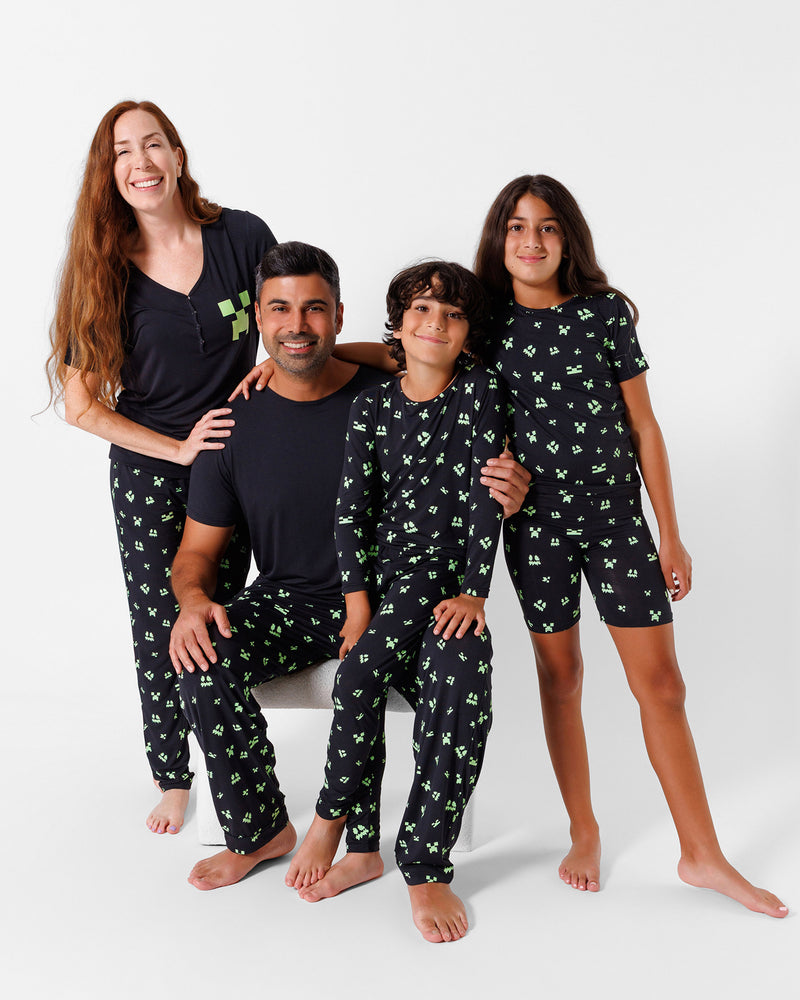 Minecraft: Creeper Halloween Bamboo Men's Pajama Set