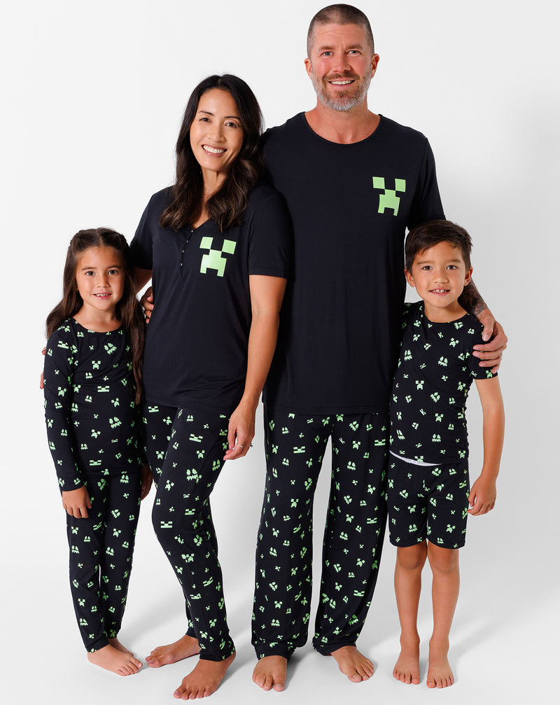 Minecraft: Creeper Halloween Bamboo Men's Pajama Set