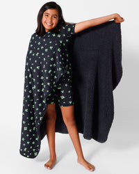 Minecraft: Creeper Halloween Bamboo Sherpa Blanket