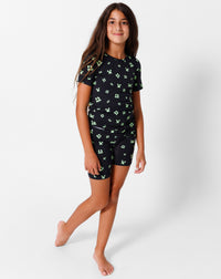 Minecraft: Creeper Halloween Bamboo Kids Pajama Short Set