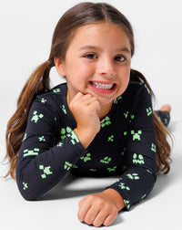 Minecraft: Creeper Halloween Bamboo Kids Pajamas