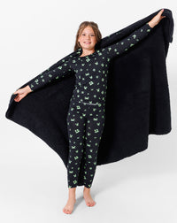 Minecraft: Creeper Halloween Bamboo Sherpa Blanket