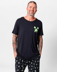 Minecraft: Creeper Halloween Bamboo Men's Pajama Set