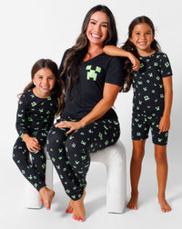 Minecraft: Creeper Halloween Bamboo Kids Pajama Short Set