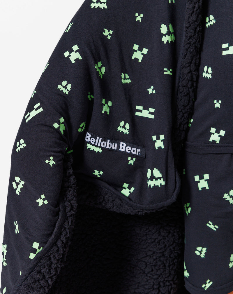 Minecraft: Creeper Halloween Bamboo Sherpa Blanket