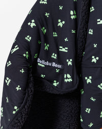 Minecraft: Creeper Halloween Bamboo Sherpa Blanket