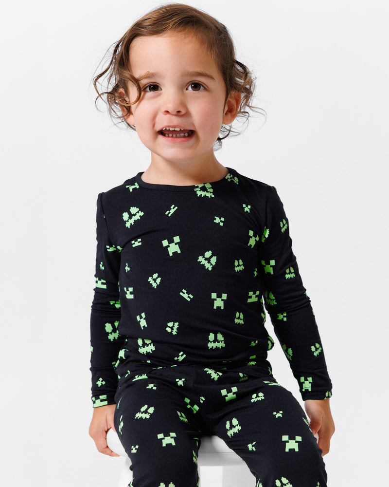 Minecraft: Creeper Halloween Bamboo Kids Pajamas