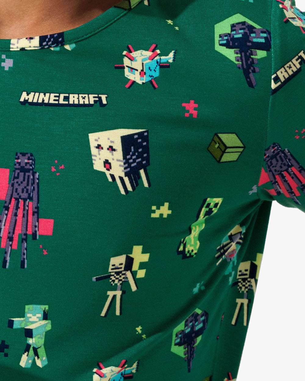 Minecraft: Midnight Mobs Bamboo Kids Pajamas