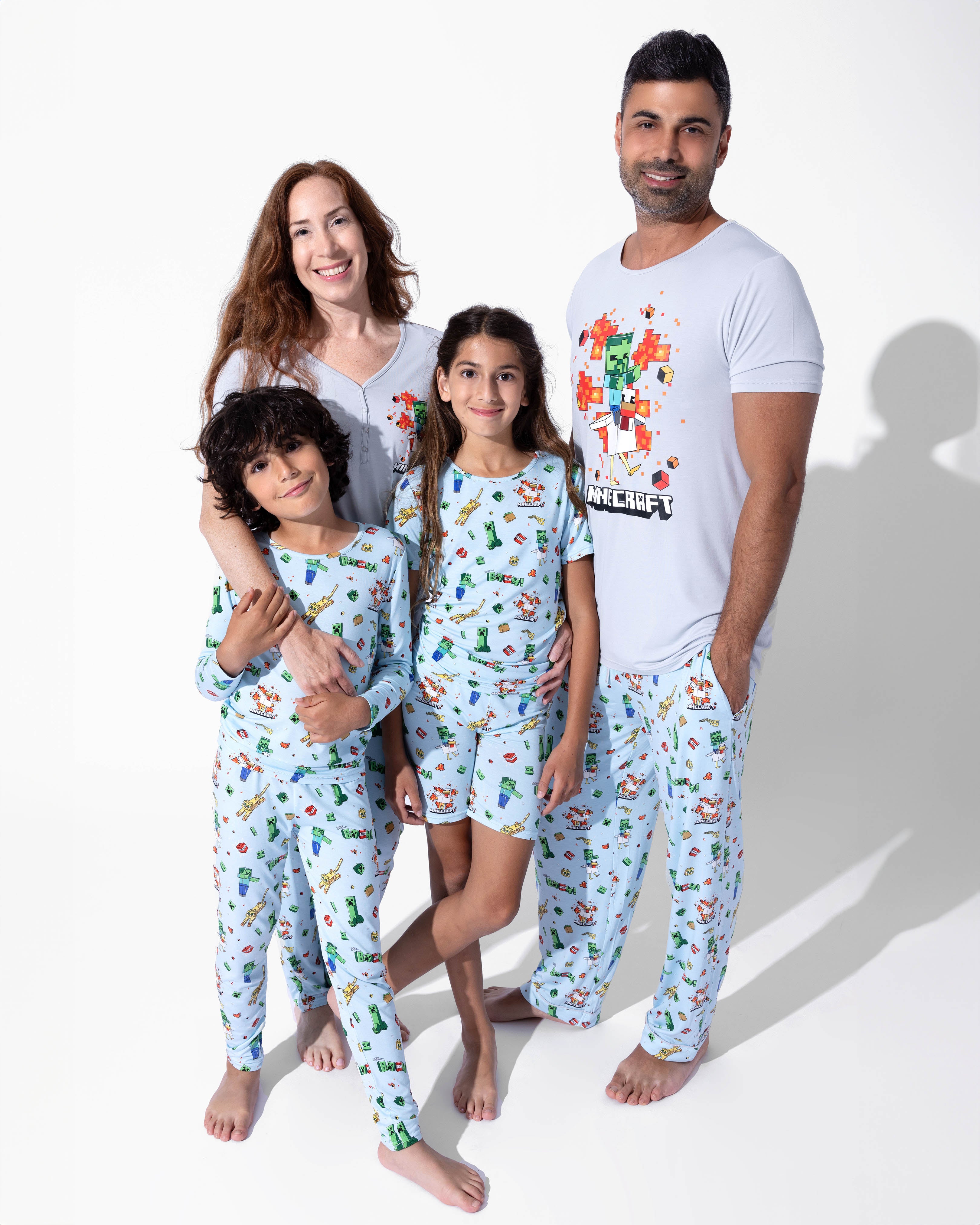 Minecraft Chicken Jockey Bamboo Kids Pajama Short Set | Soft