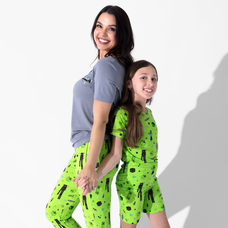 Minecraft: Mob Squad Bamboo Kids Pajama Short Set