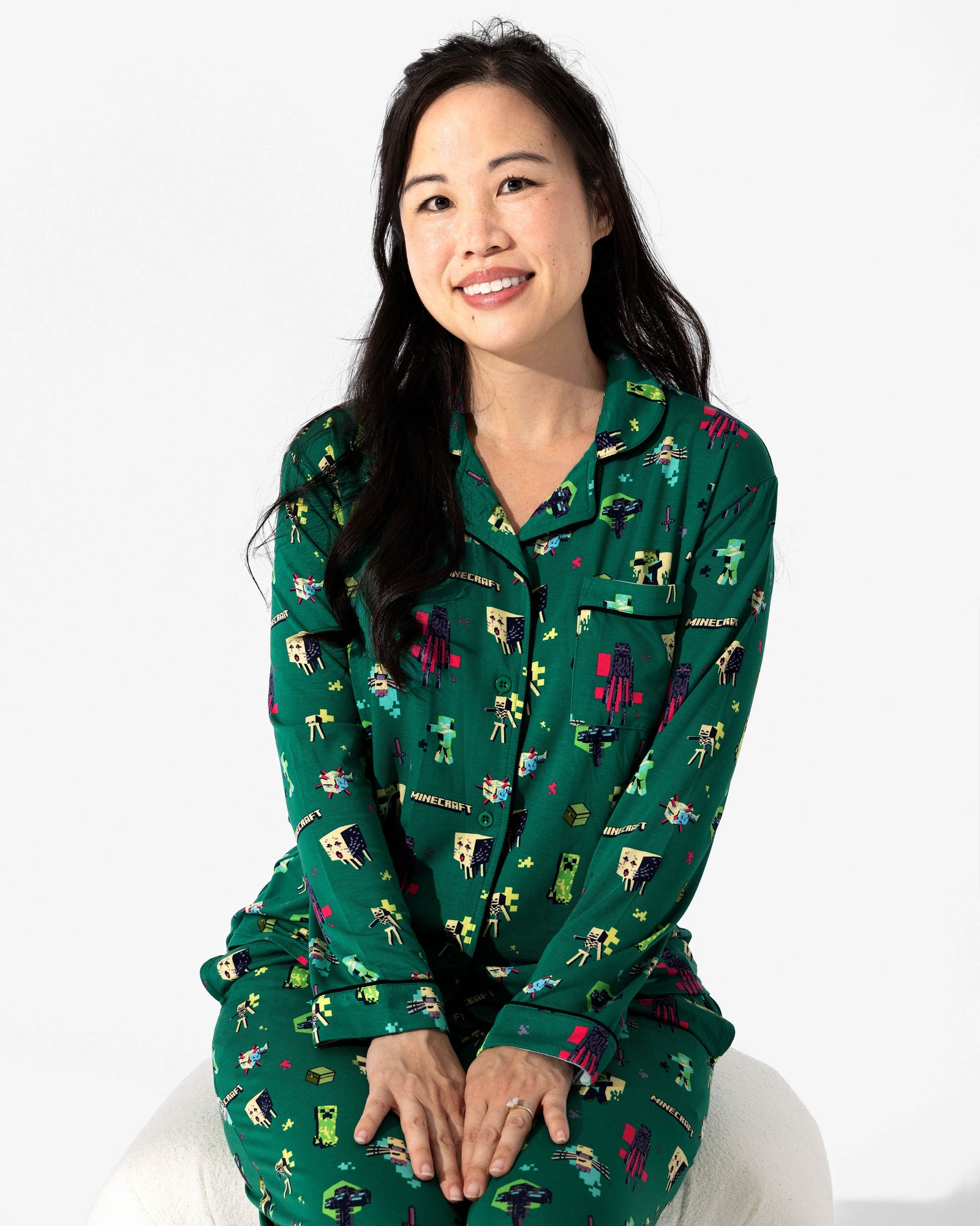 Minecraft: Midnight Mobs Bamboo Women's Pajama Set