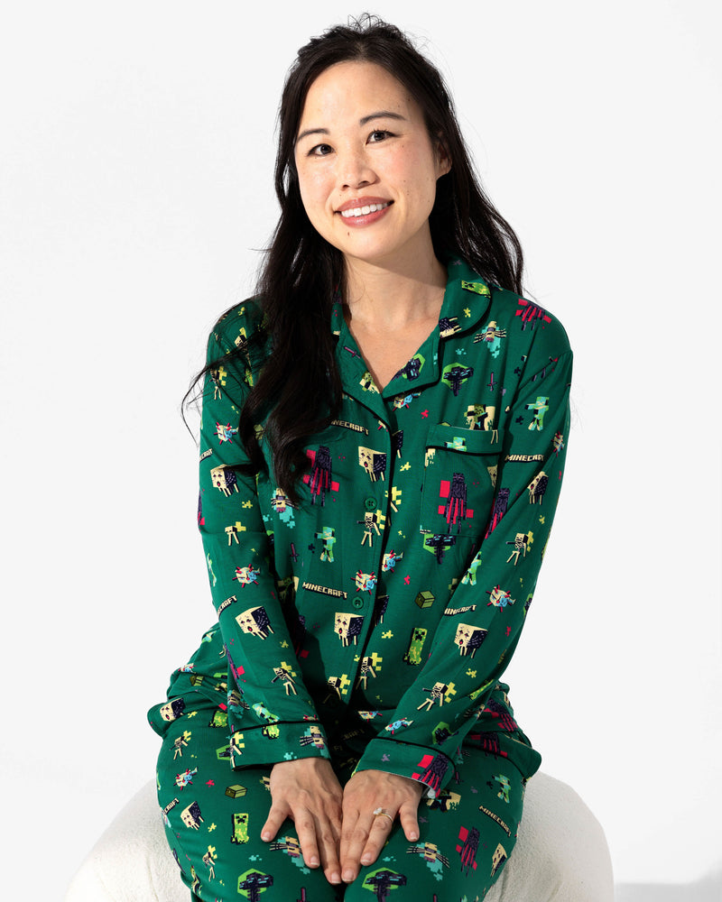 Minecraft: Midnight Mobs Bamboo Women's Pajama Set