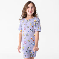 Minecraft Pixel Pals Bamboo Kids Pajama Short Set