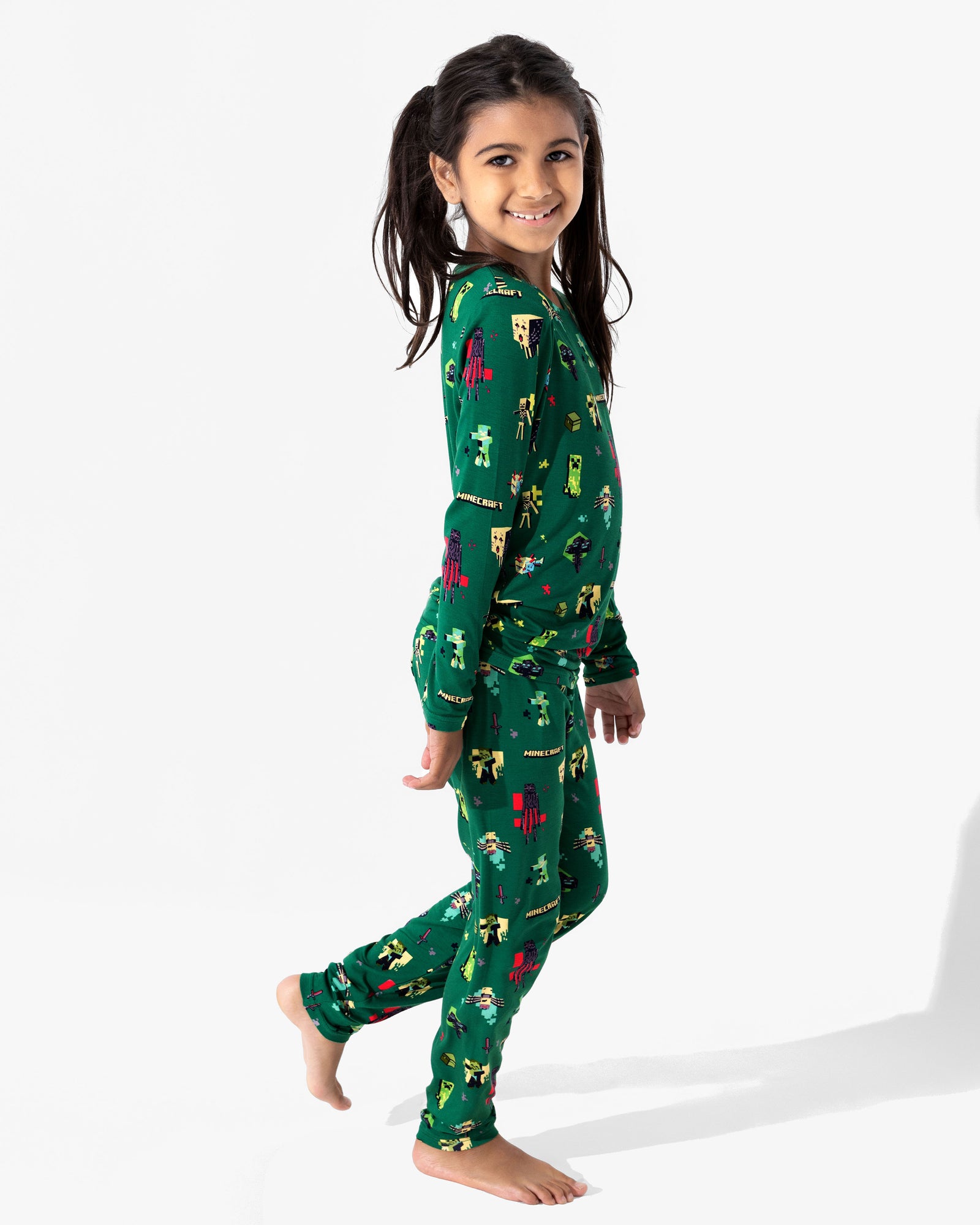 Minecraft: Midnight Mobs Bamboo Kids Pajamas