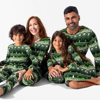 Minecraft Creeper Holiday Bamboo Girls' Long Sleeve Dress