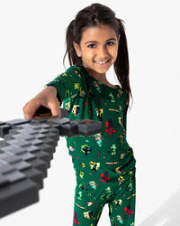 Minecraft: Midnight Mobs Bamboo Kids Pajamas
