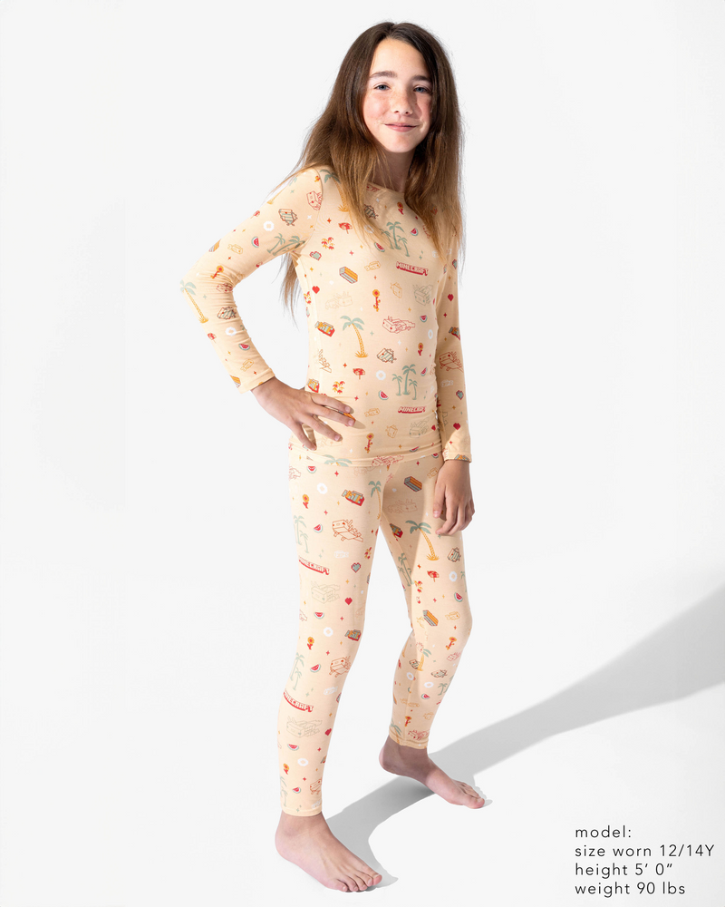 Minecraft: Summer Vibes Bamboo Kids Pajamas
