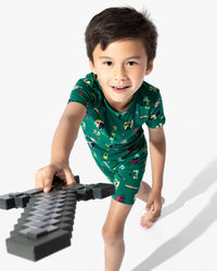 Minecraft: Midnight Mobs Bamboo Kids Pajama Short Set