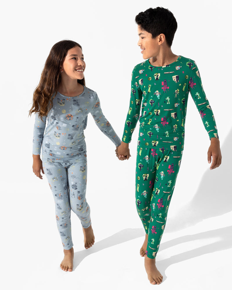 Minecraft: Midnight Mobs Bamboo Kids Pajamas
