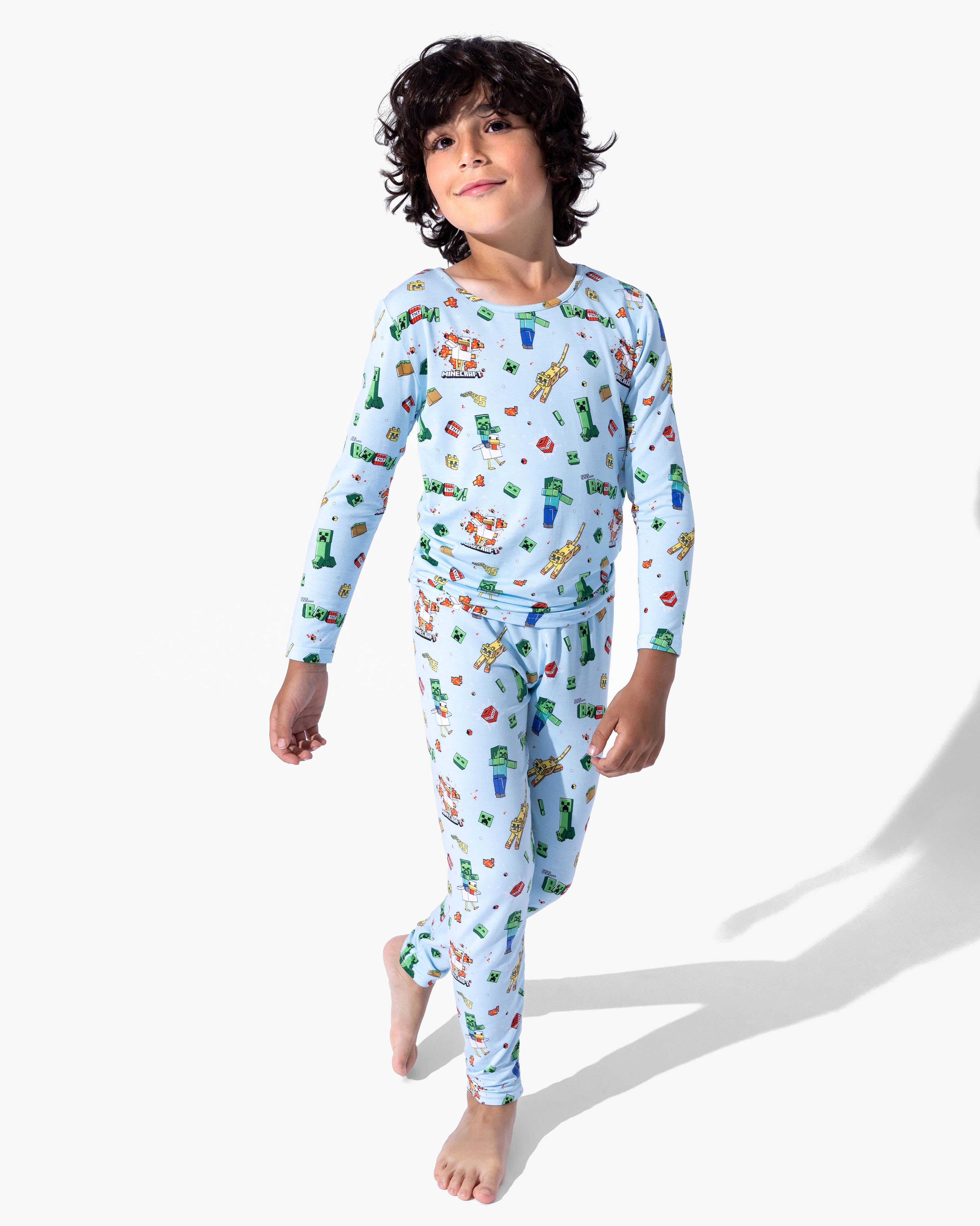 Minecraft Chicken Jockey Bamboo Kids Pajamas | Soft Bamboo PJs for
