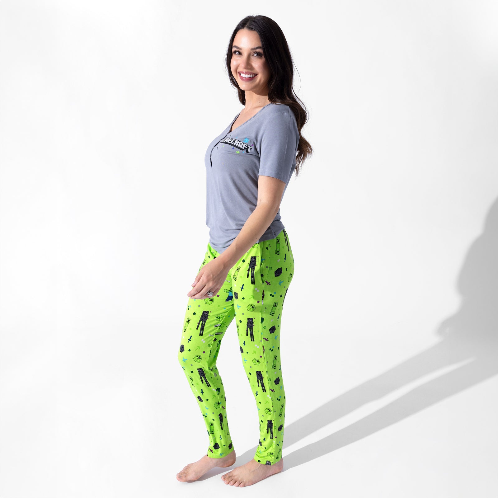 Minecraft Mob Squad Bamboo Women's Pajama Set
