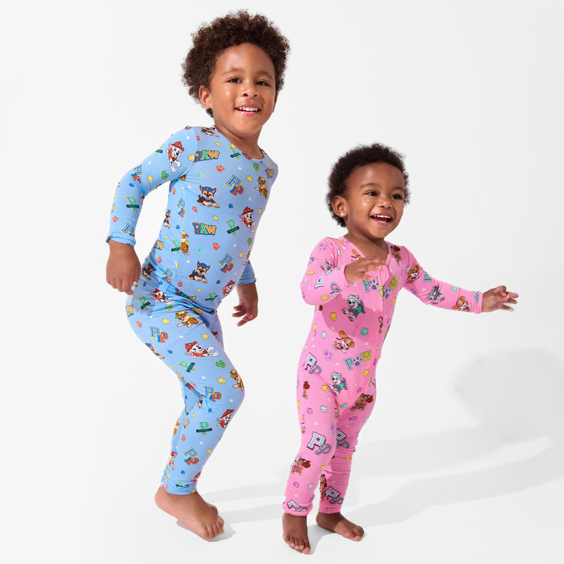 PAW Patrol: Varsity Pink Bamboo Convertible Footie