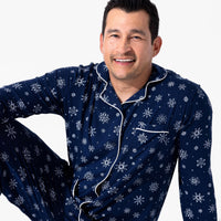 Snowflake Bamboo Men's Pajama Set