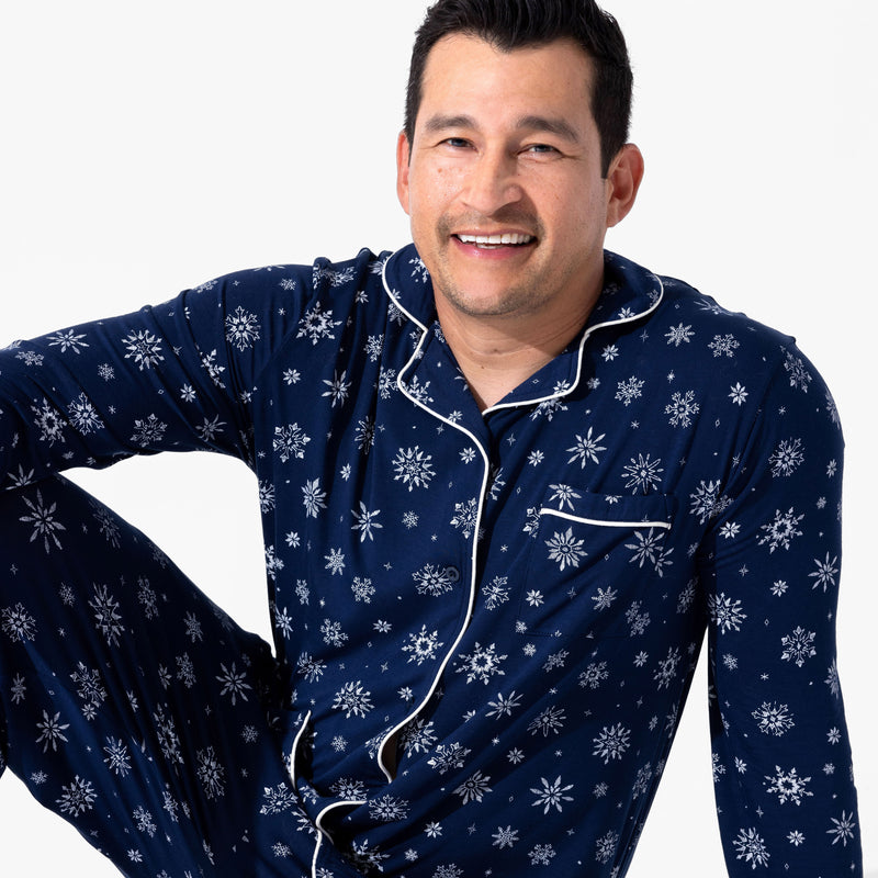 Snowflake Bamboo Men's Pajama Set