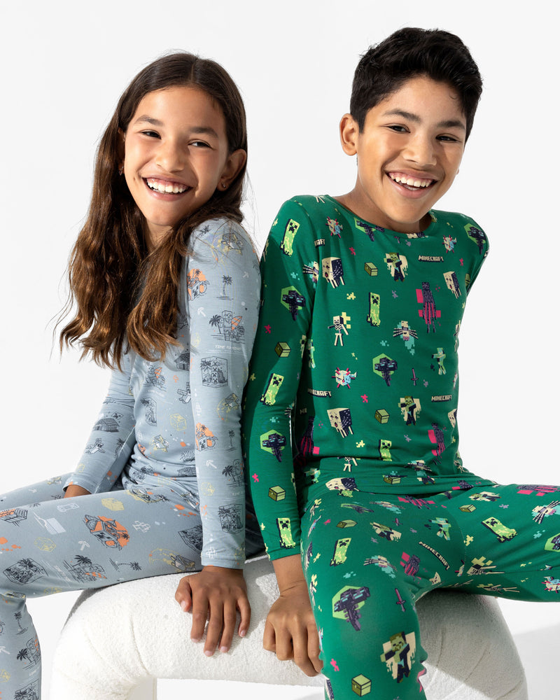 Minecraft: Midnight Mobs Bamboo Kids Pajamas