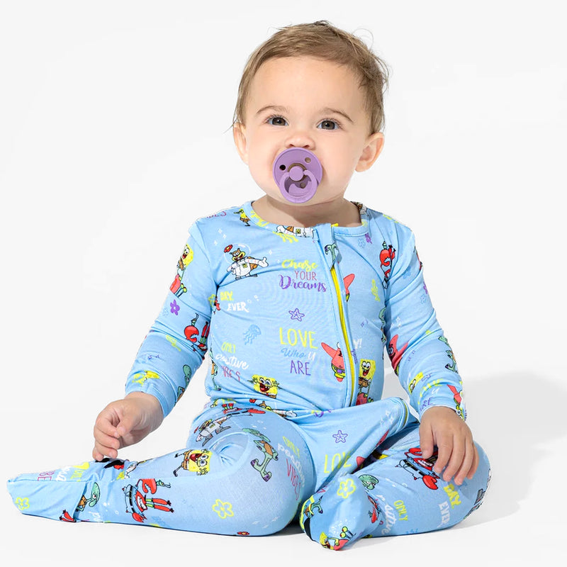 SpongeBob SquarePants: Good Vibes Bamboo Convertible Footie