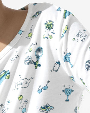 Tennis Bamboo Kids Pajamas