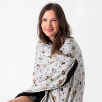 Little Monsters Bamboo Sherpa Blanket