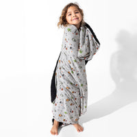 Little Monsters Bamboo Sherpa Blanket