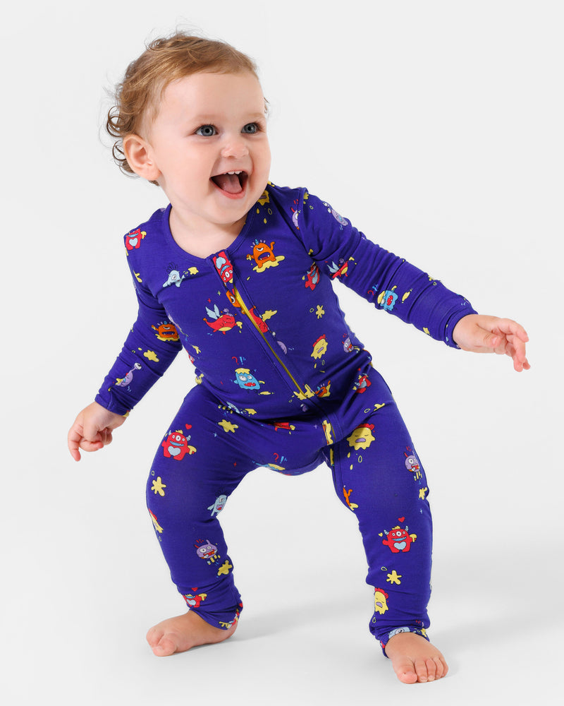 Moody Monsters Bamboo Convertible Footie