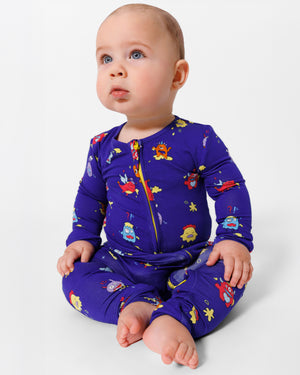 Moody Monsters Bamboo Convertible Footie