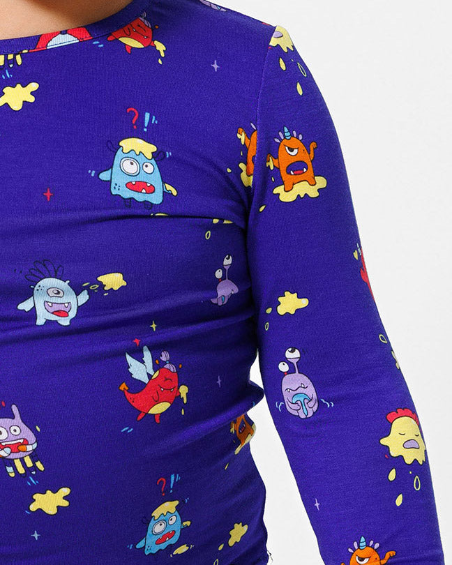 Moody Monsters Bamboo Kids Pajamas