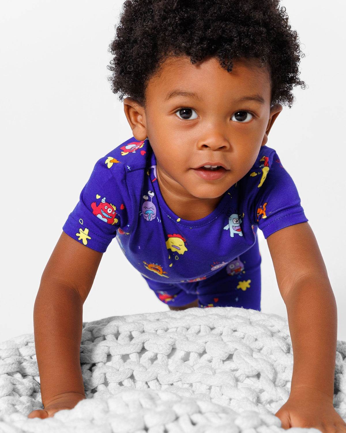 Moody Monsters Bamboo Kids Pajama Short Set